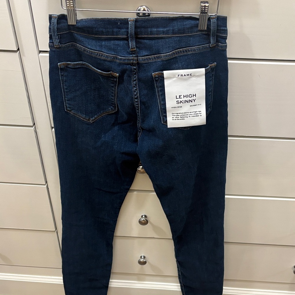 Frame Denim Women's Dark Blue Ankle Jeans